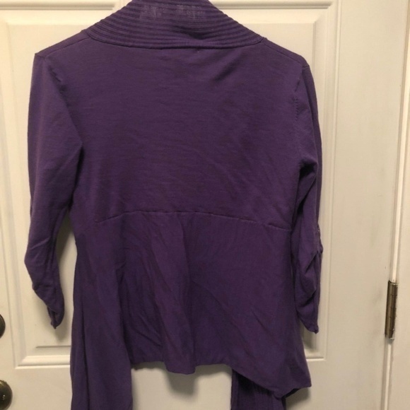 Willi Smith Women's Small Cardigan Sweater Purple - Picture 4 of 8